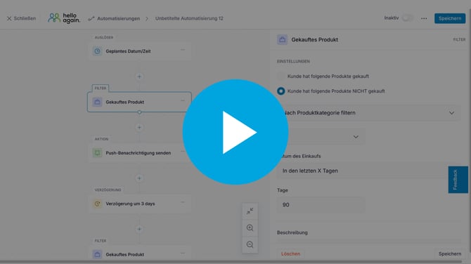 Automation Builder - Interaktive Tour