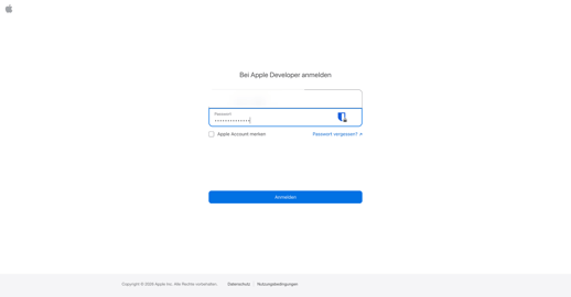 Apple Passwort