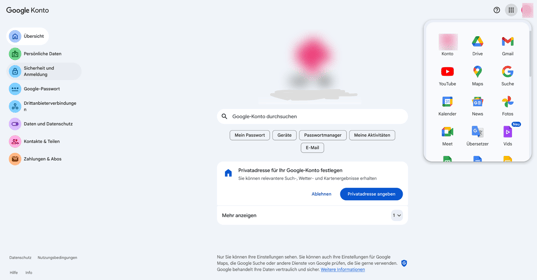 Sicherheit & Anmeldung