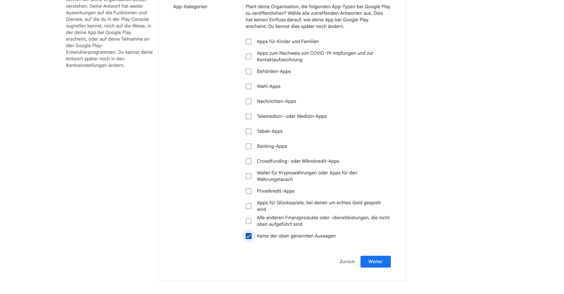 keine der oben genannten
